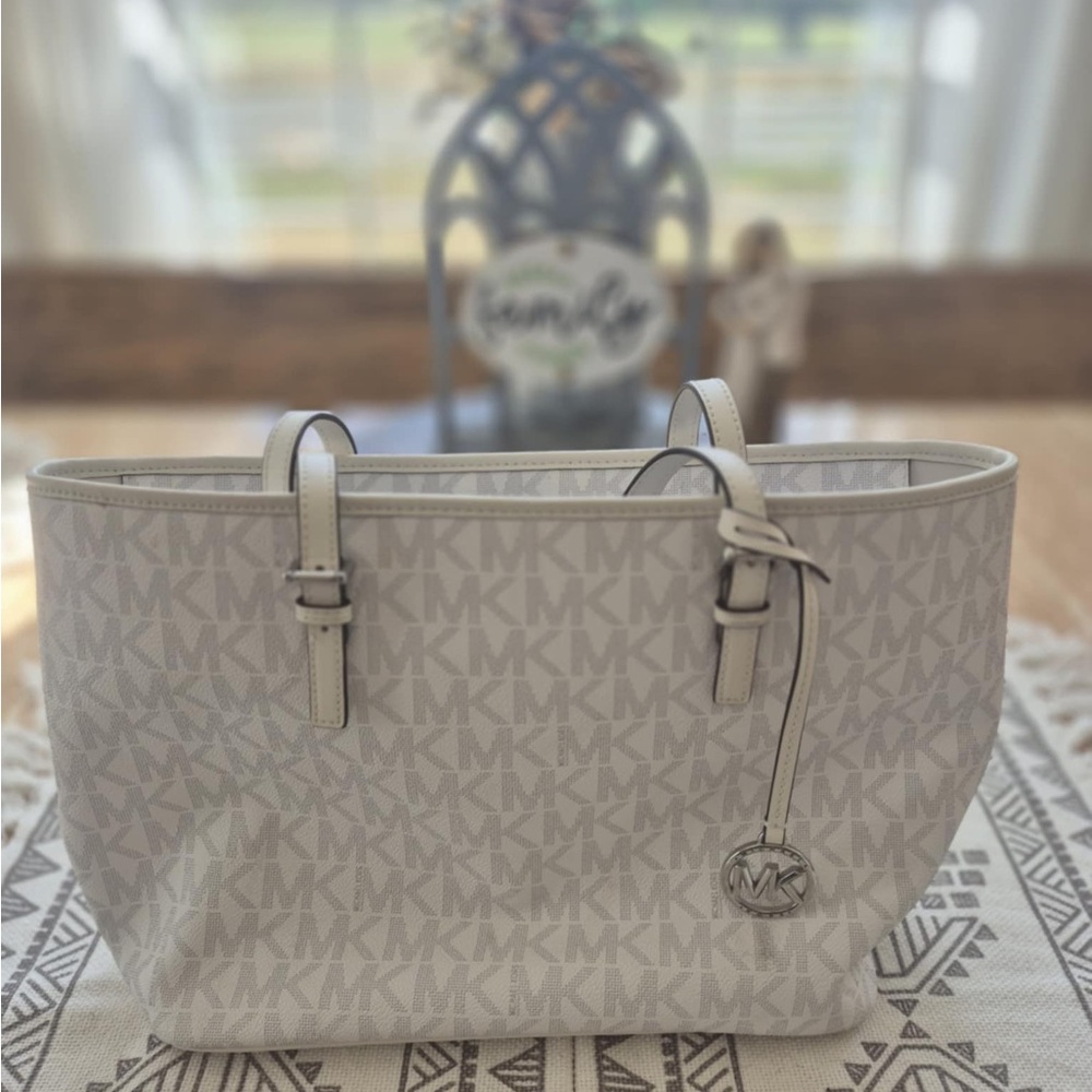 Michael Kors Cream Signature Tote